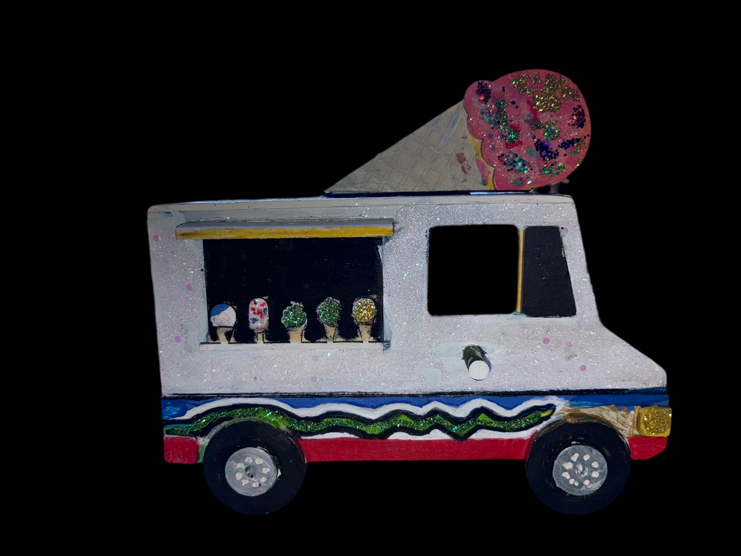 Ha House Garden Bird Feeder| Ice Cream Truck