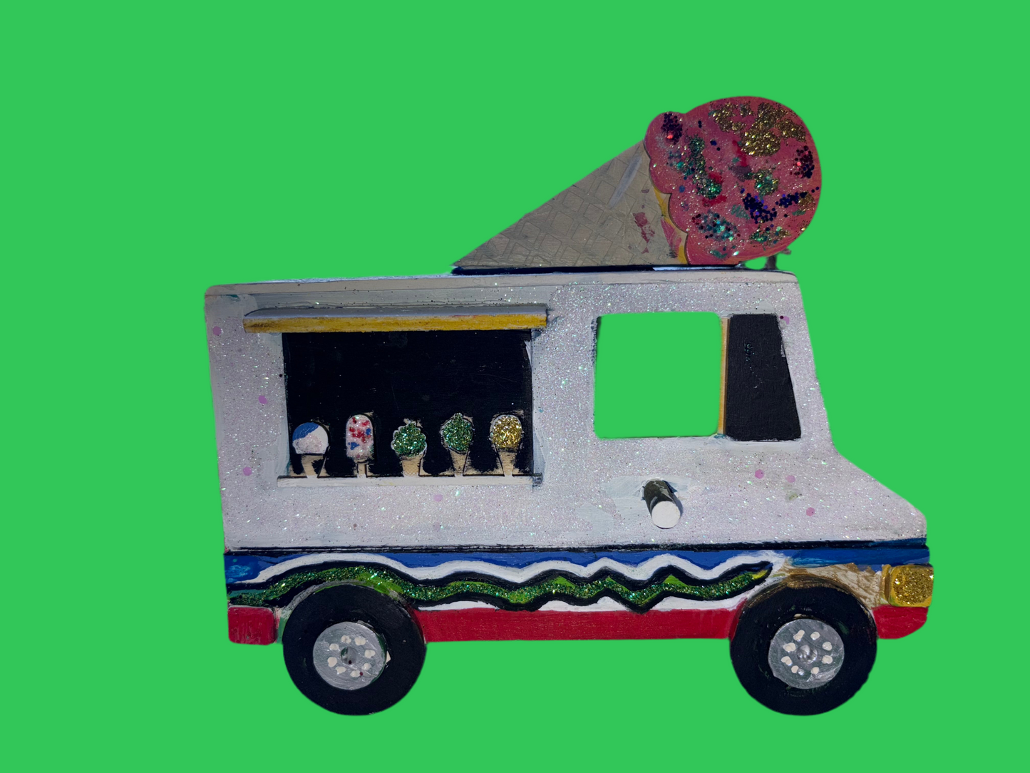Ha House Garden Bird Feeder| Ice Cream Truck