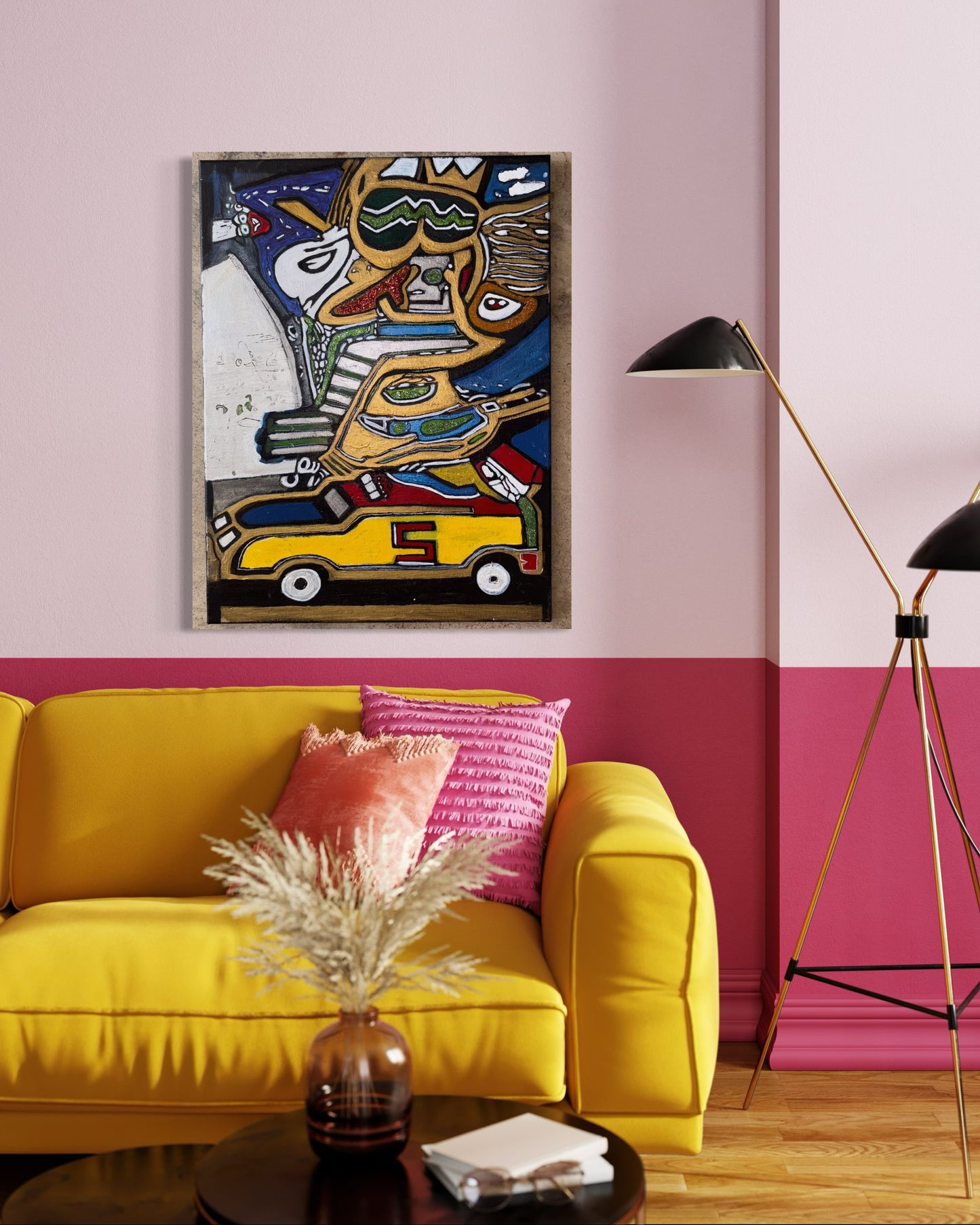 Wolverines, a Grey-Dolphin, Walt & a baby Dinosaur (print)